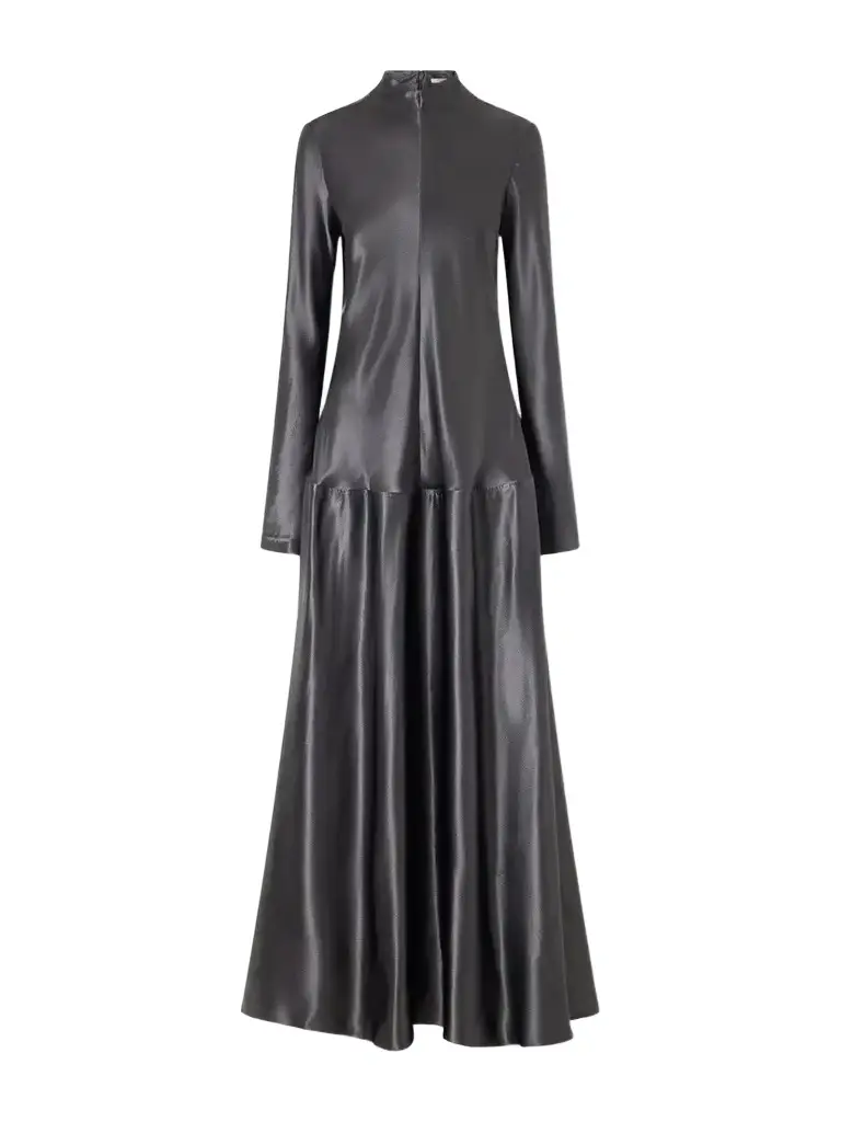 FFORME Mila Textured-satin Turtleneck Maxi Dress | Image 1 FFORME Mila Textured-satin Turtleneck Maxi Dress | Image 1