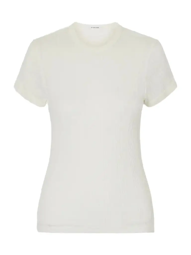 Mother The Itty Bitty Ringer Ribbed Cotton-jersey T-shirt | Image 1 Mother The Itty Bitty Ringer Ribbed Cotton-jersey T-shirt | Image 1