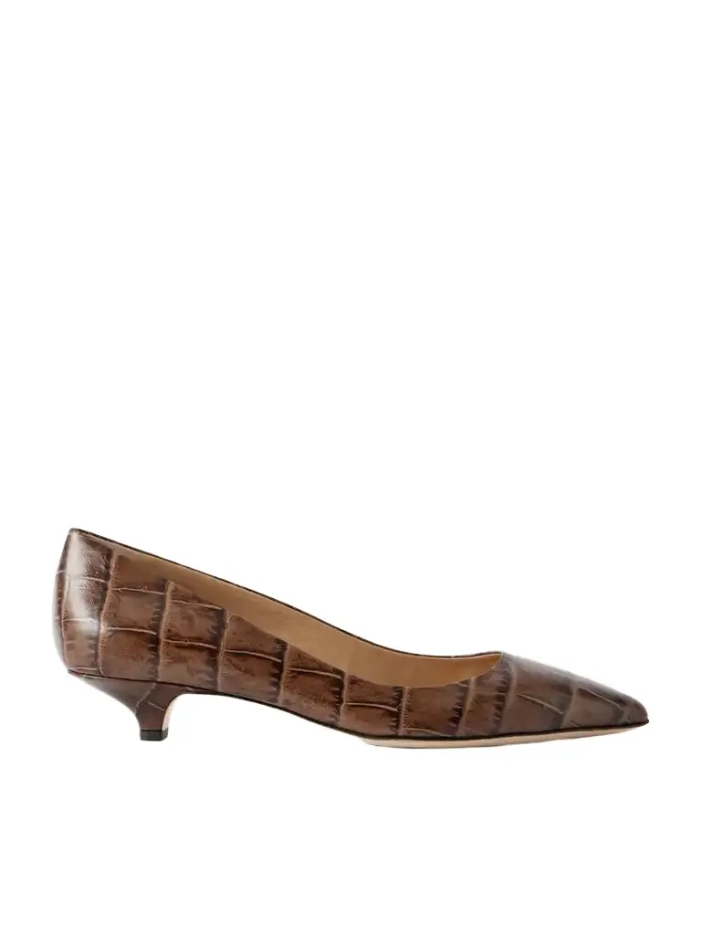 Jamie Haller The Kitty Croc-effect Leather Pumps | Image 1 Jamie Haller The Kitty Croc-effect Leather Pumps | Image 1