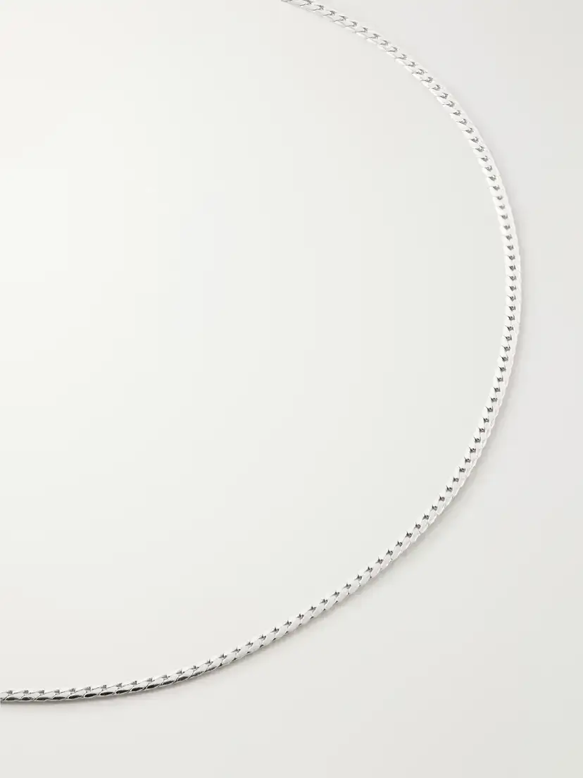 Laura Lombardi Mini Omega Platinum-plated Necklace | Thumbnail 4 Laura Lombardi Mini Omega Platinum-plated Necklace | Thumbnail 4