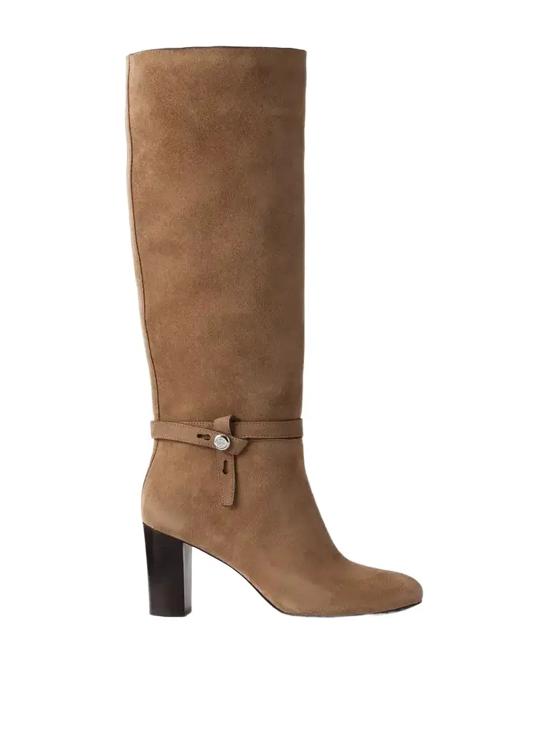 Tory Burch Roomy 70 Suede Knee Boots
