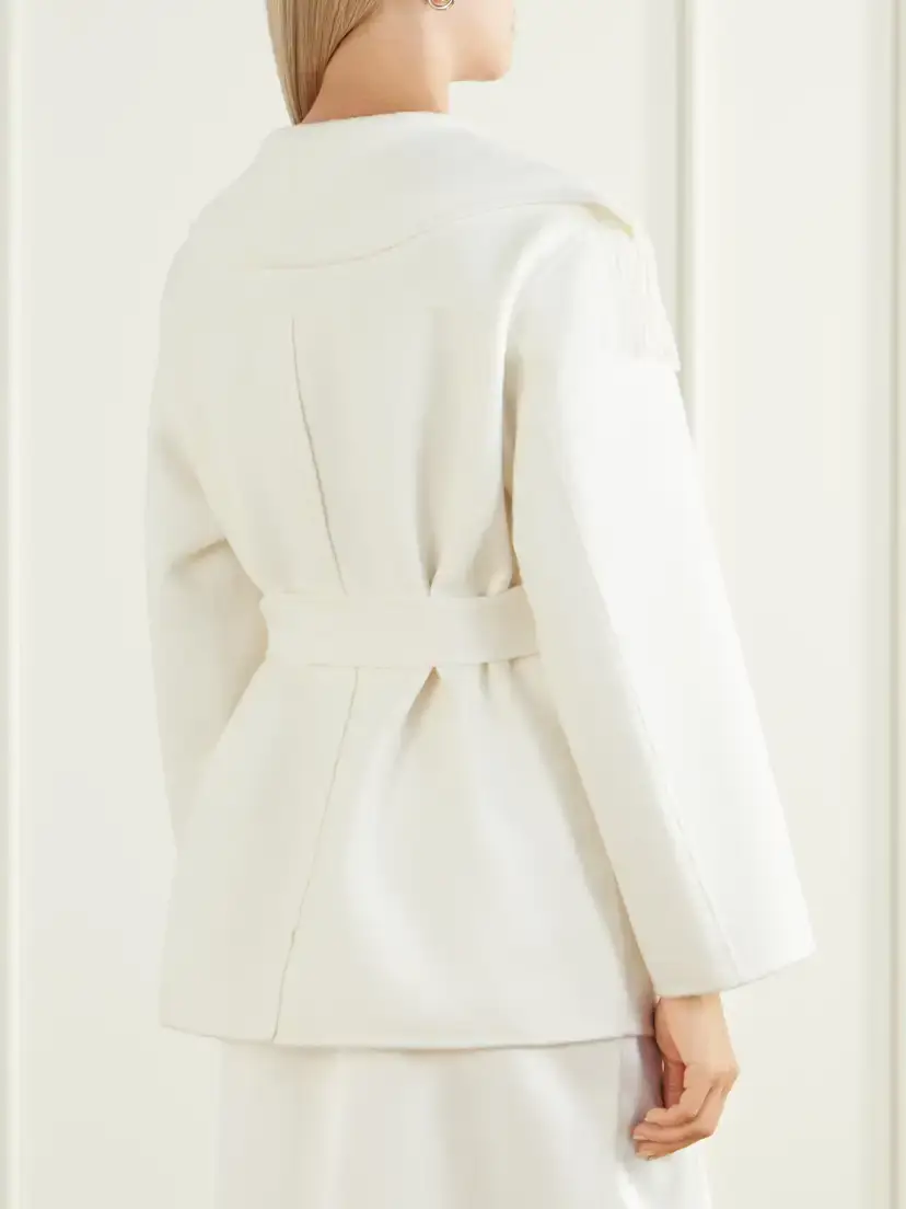 Simkhai Rowen Belted Fringed Wool-blend Jacket | Thumbnail 3 Simkhai Rowen Belted Fringed Wool-blend Jacket | Thumbnail 3