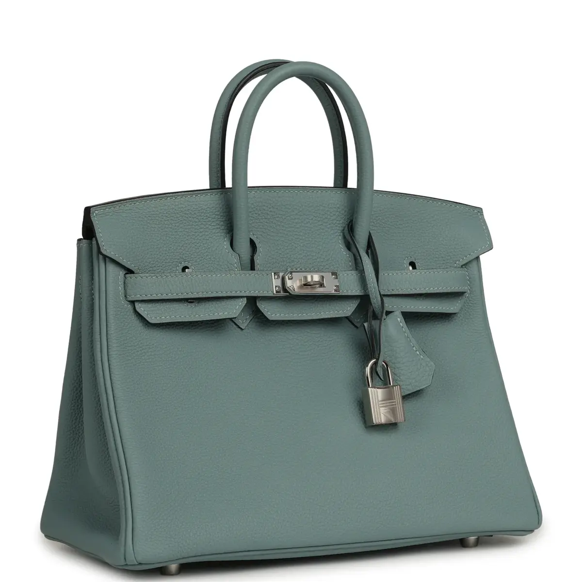 HERMÈS Hermes Birkin 25 Ciel Togo Palladium Hardware | Thumbnail 2