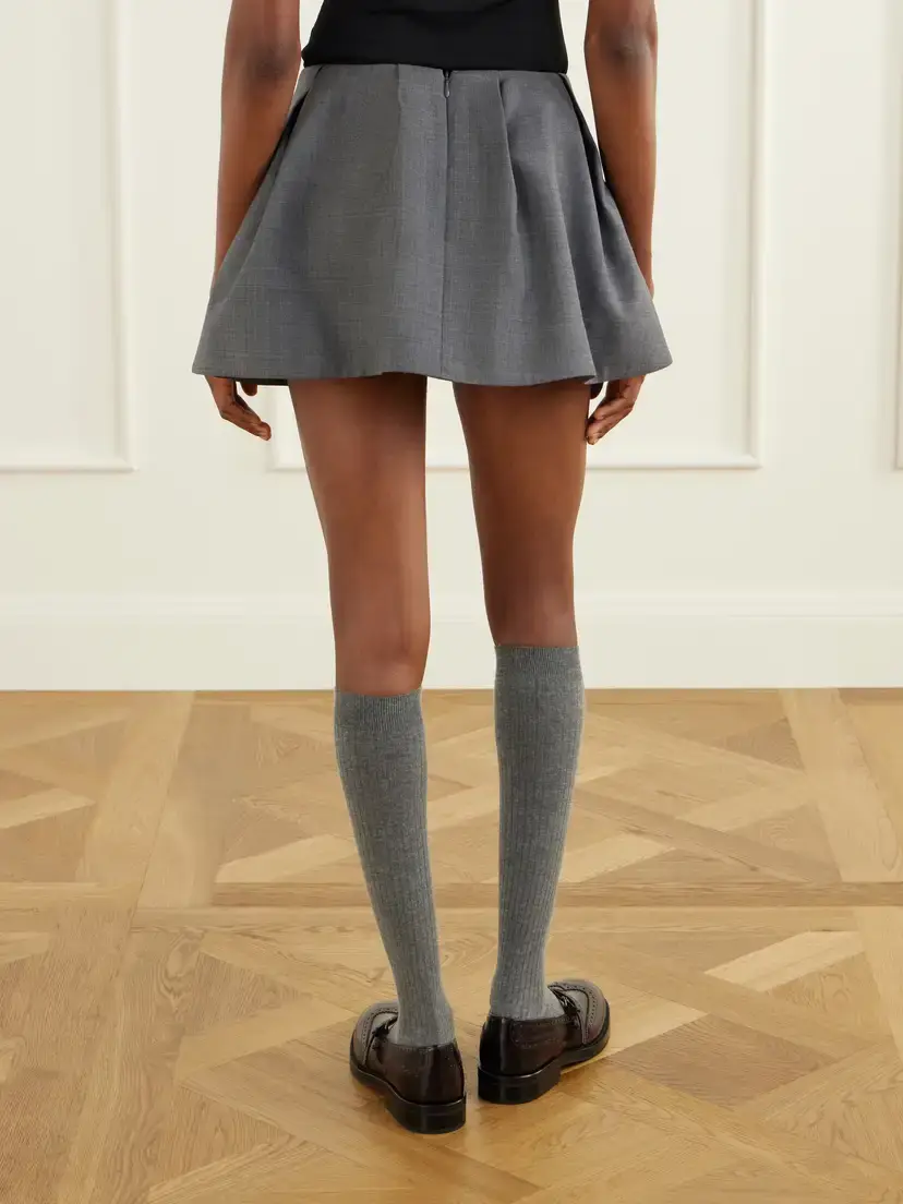 SHUSHU/TONG Wool-blend Mini Skirt | Thumbnail 4