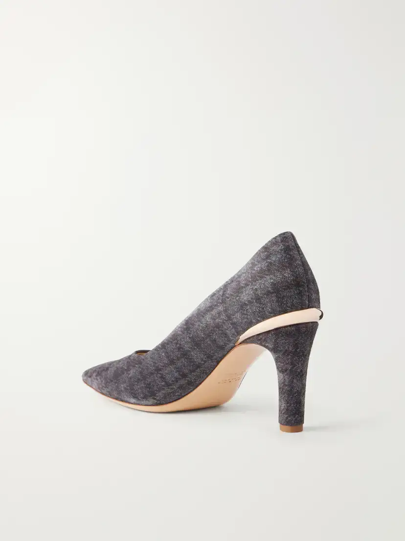 Gabriela Hearst Edwina 75 Printed Houndstooth Suede Pumps | Thumbnail 3 Gabriela Hearst Edwina 75 Printed Houndstooth Suede Pumps | Thumbnail 3
