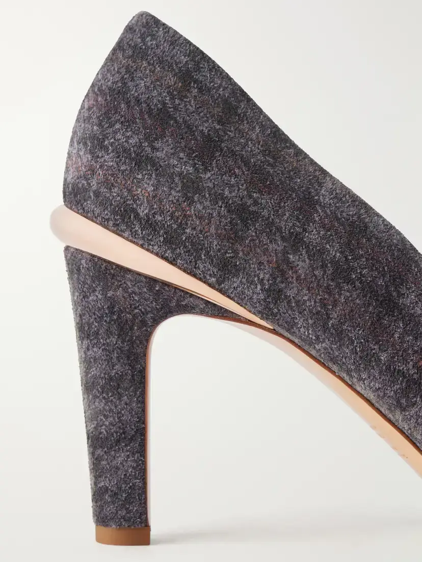 Gabriela Hearst Edwina 75 Printed Houndstooth Suede Pumps | Thumbnail 5 Gabriela Hearst Edwina 75 Printed Houndstooth Suede Pumps | Thumbnail 5