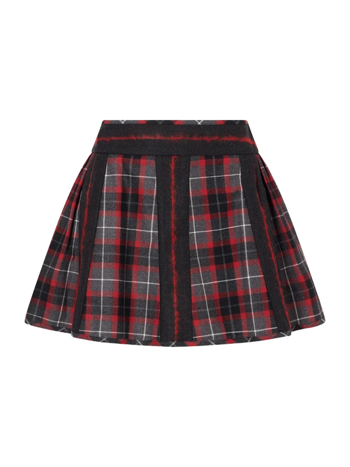 Mini Bell Checked Pleated Mini Skirt Mini Bell Checked Pleated Mini Skirt