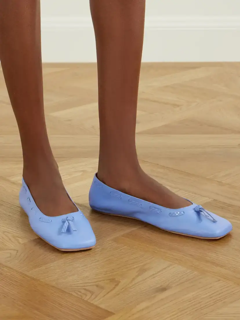 Staud Milo Leather Ballet Flats | Thumbnail 2 Staud Milo Leather Ballet Flats | Thumbnail 2