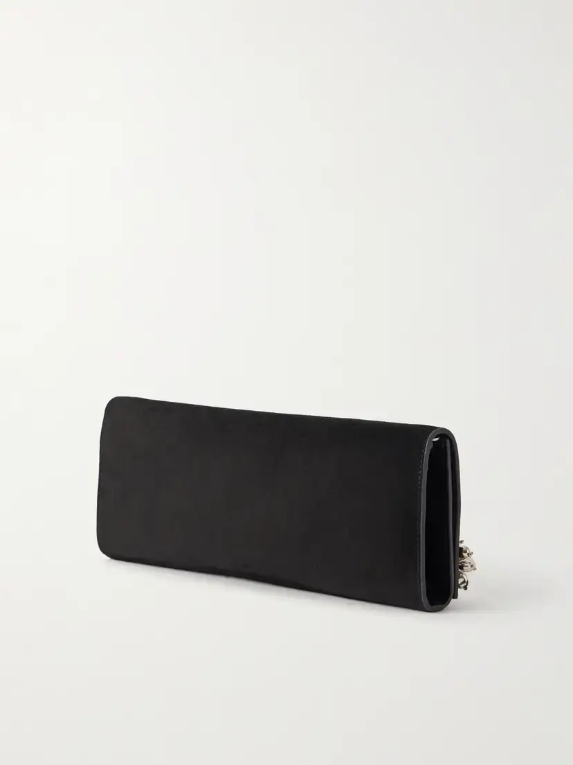 Simkhai River East West Bead-embellished Suede Clutch | Thumbnail 4
