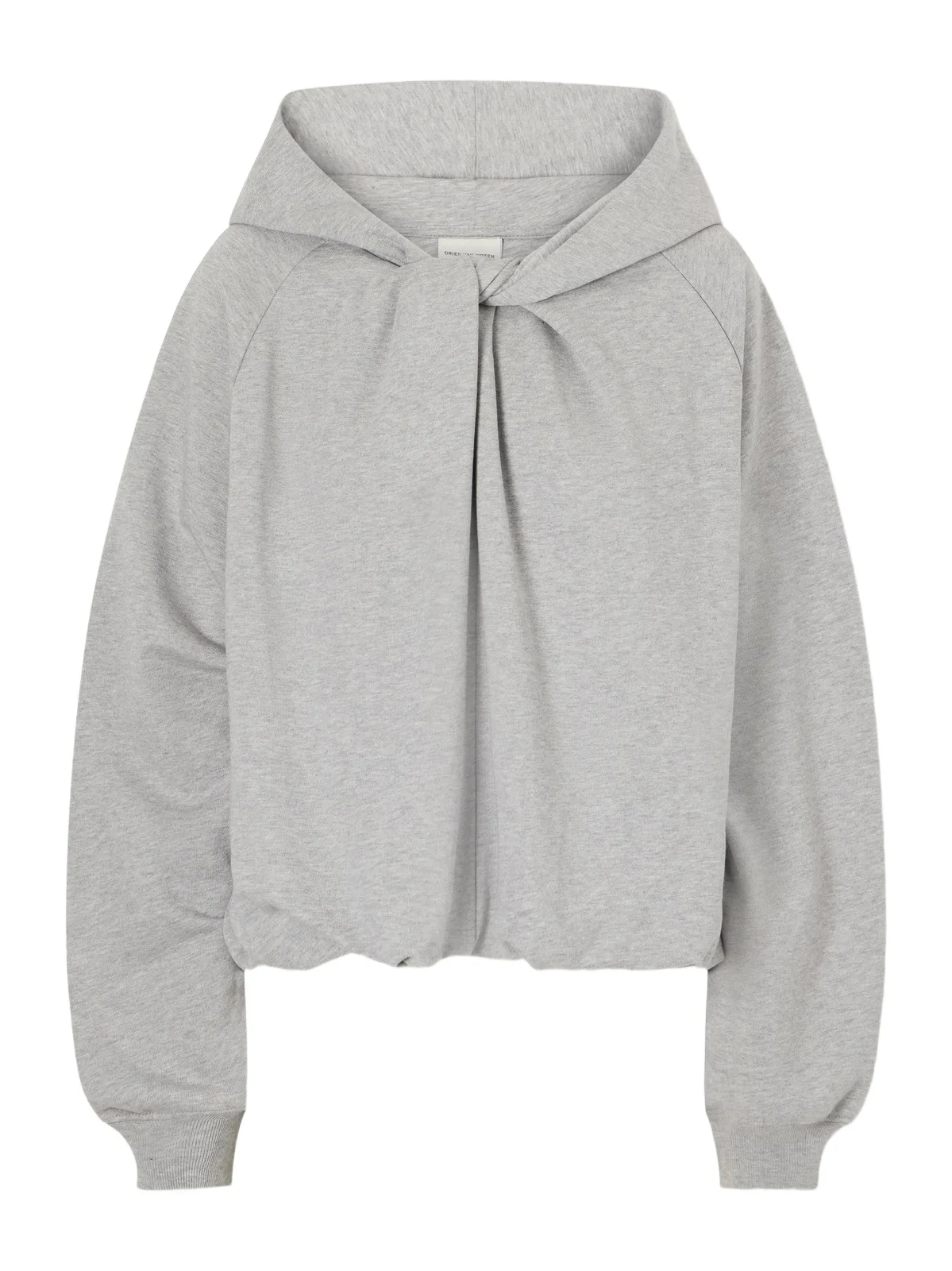 Dries Van Noten Knotted Cotton-jersey Hoodie