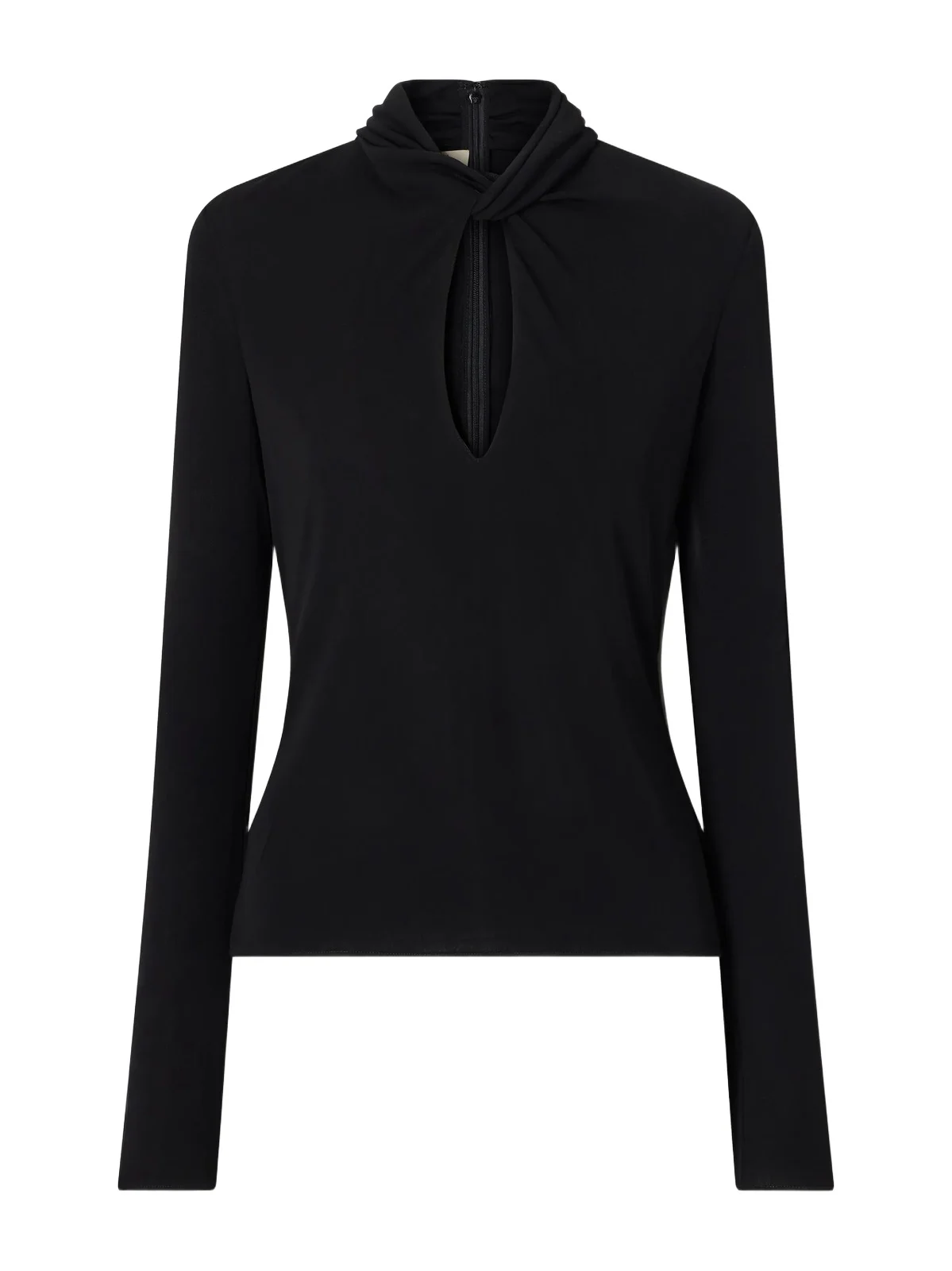 Valentino Garavani Knotted Crepe-jersey Blouse