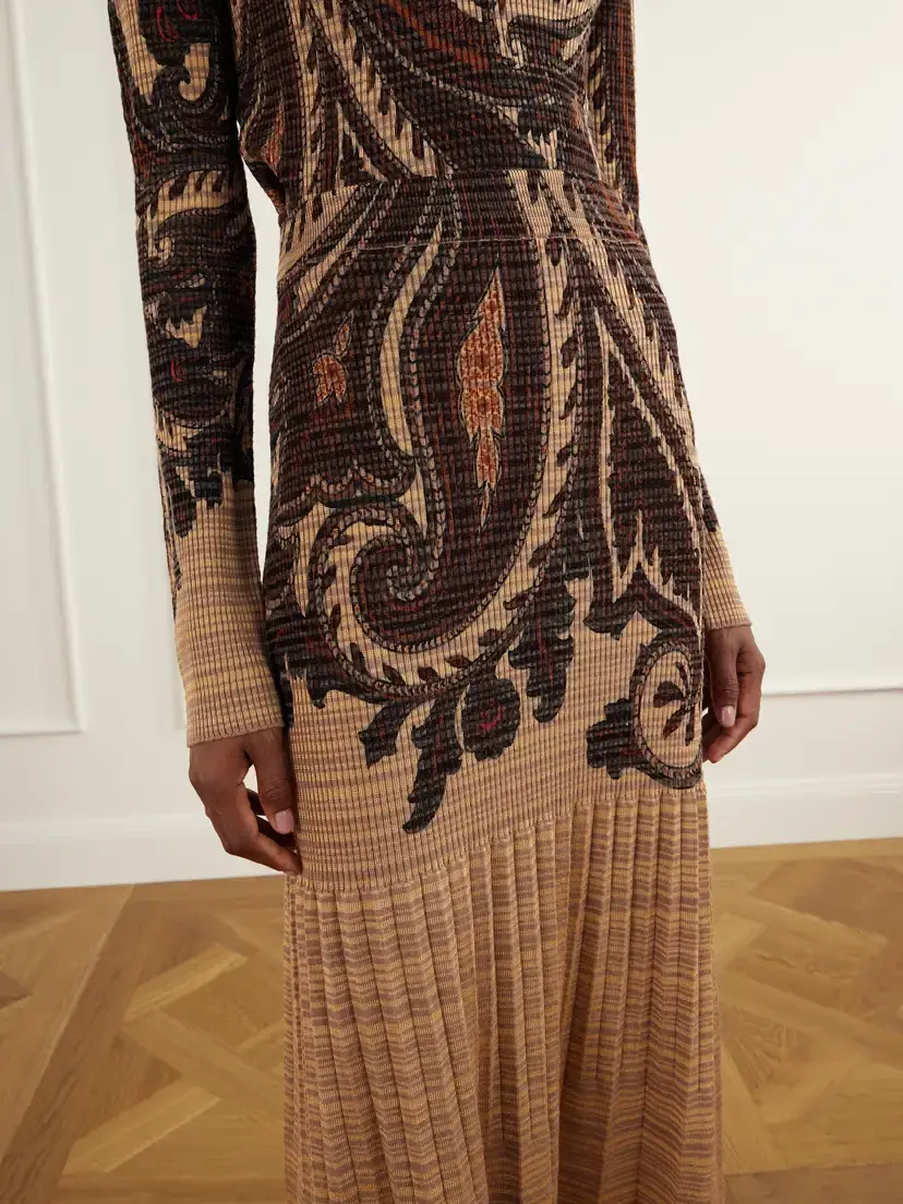 Etro Paisley Printed Plissé-knit Midi Skirt | Thumbnail 5 Etro Paisley Printed Plissé-knit Midi Skirt | Thumbnail 5