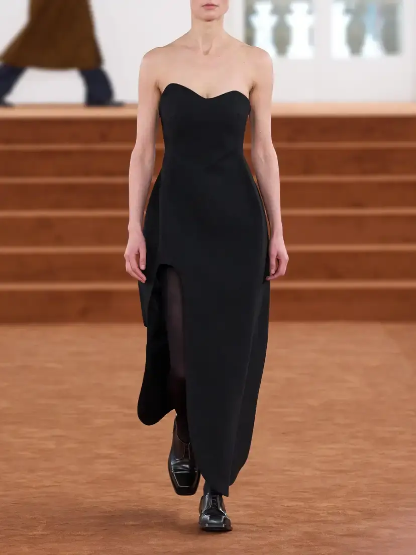 Jil Sander Strapless Wool Gown | Thumbnail 5 Jil Sander Strapless Wool Gown | Thumbnail 5