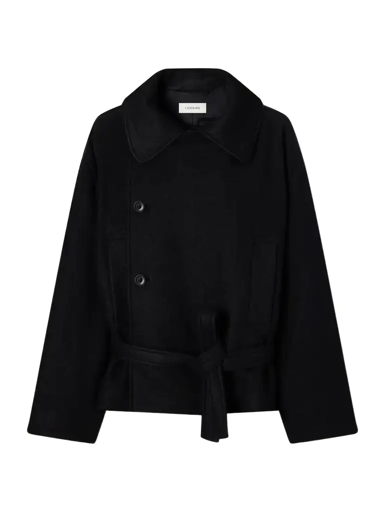 Belted Wool And Alpaca-blend Coat - Black Belted Wool And Alpaca-blend Coat - Black