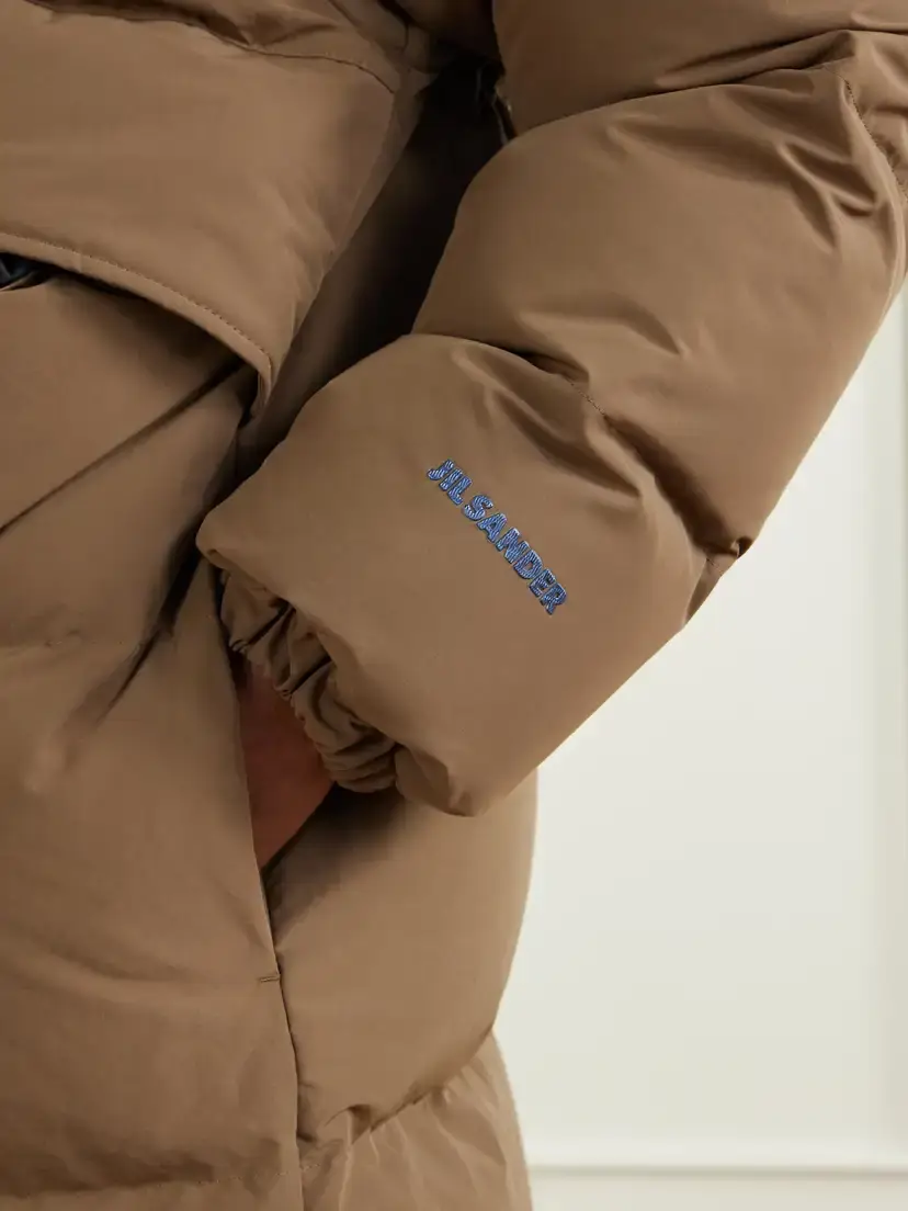Jil Sander Logo-appliquéd Quilted Shell Down Coat | Thumbnail 5 Jil Sander Logo-appliquéd Quilted Shell Down Coat | Thumbnail 5