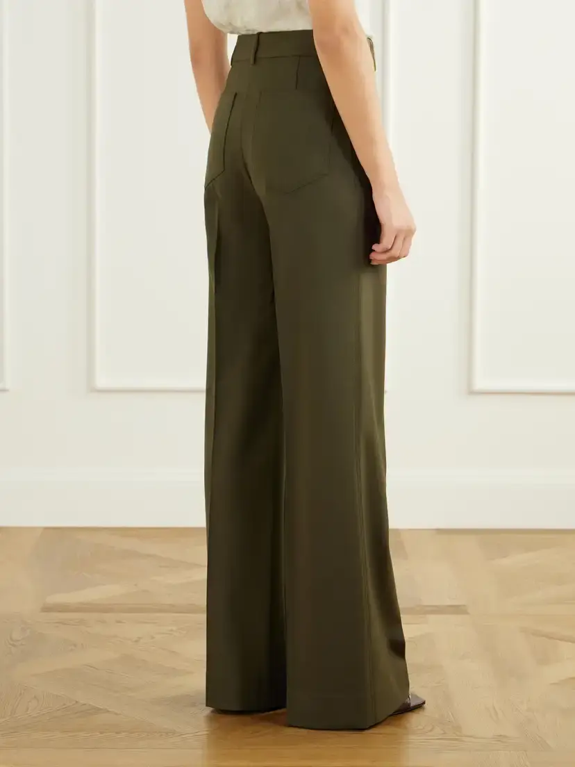 Victoria Beckham Stretch Wool-blend High-waist Flared Pants | Thumbnail 4 Victoria Beckham Stretch Wool-blend High-waist Flared Pants | Thumbnail 4
