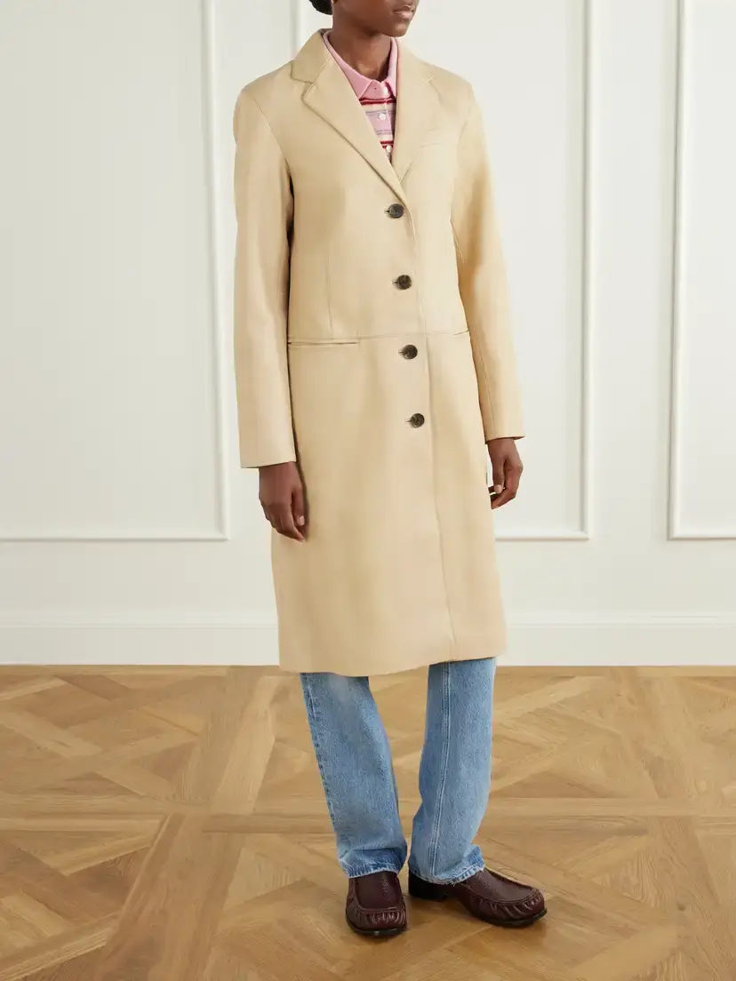 Staud Wyatt Leather Coat | Thumbnail 3 Staud Wyatt Leather Coat | Thumbnail 3
