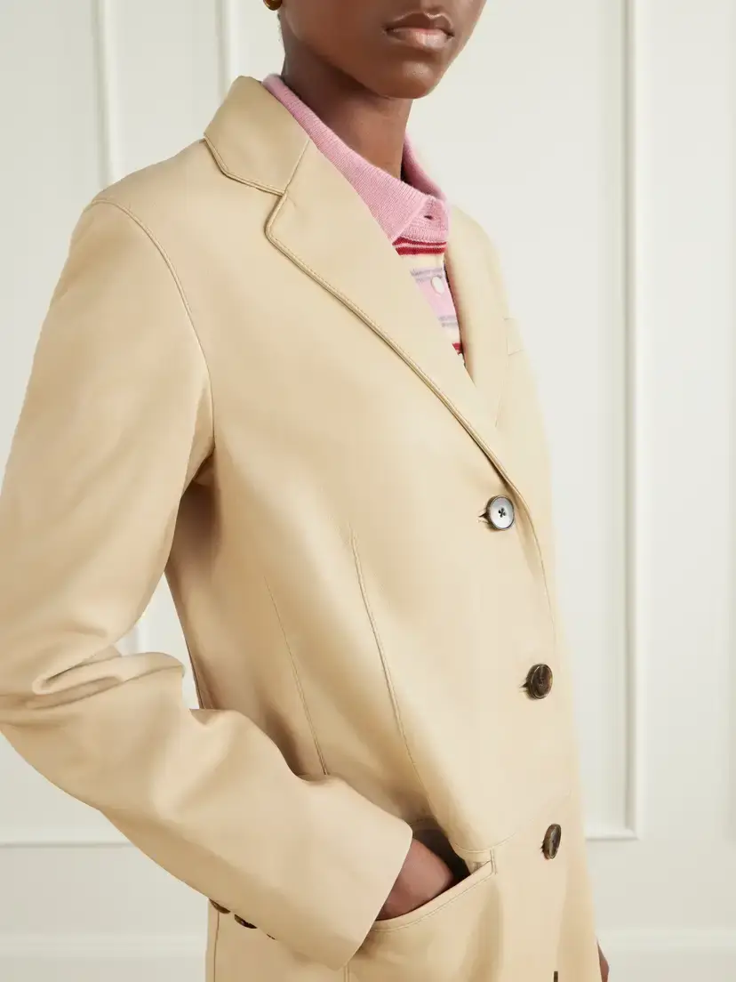Staud Wyatt Leather Coat | Thumbnail 5 Staud Wyatt Leather Coat | Thumbnail 5