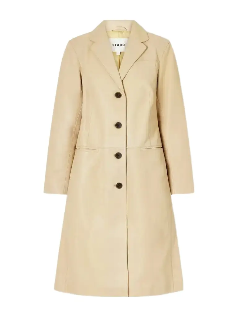 Staud Wyatt Leather Coat