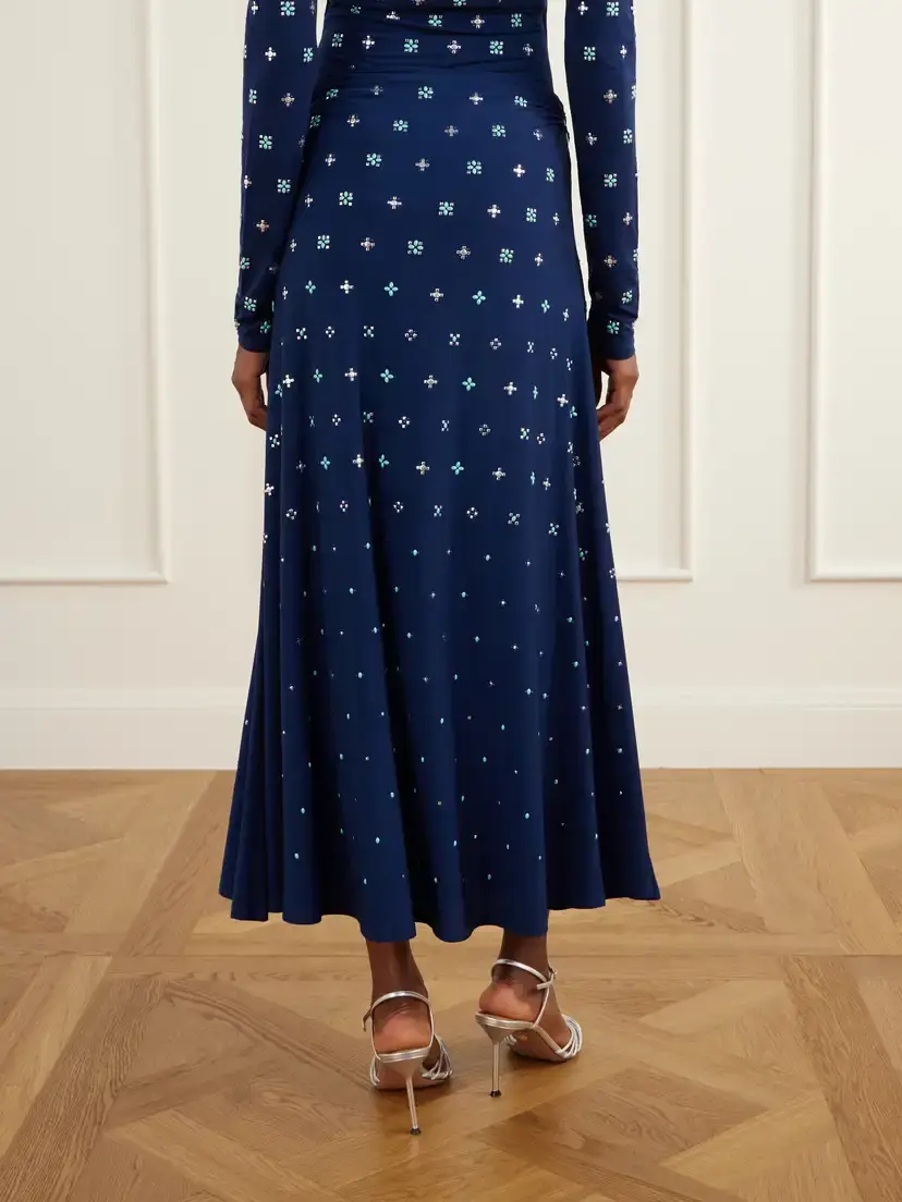 Rabanne Embellished Stretch-jersey Maxi Skirt | Thumbnail 4 Rabanne Embellished Stretch-jersey Maxi Skirt | Thumbnail 4