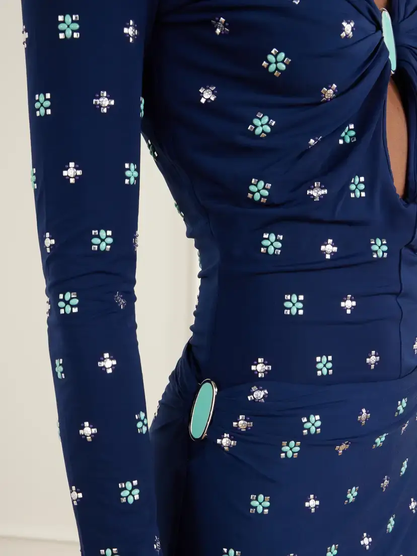 Rabanne Embellished Stretch-jersey Maxi Skirt | Thumbnail 5 Rabanne Embellished Stretch-jersey Maxi Skirt | Thumbnail 5