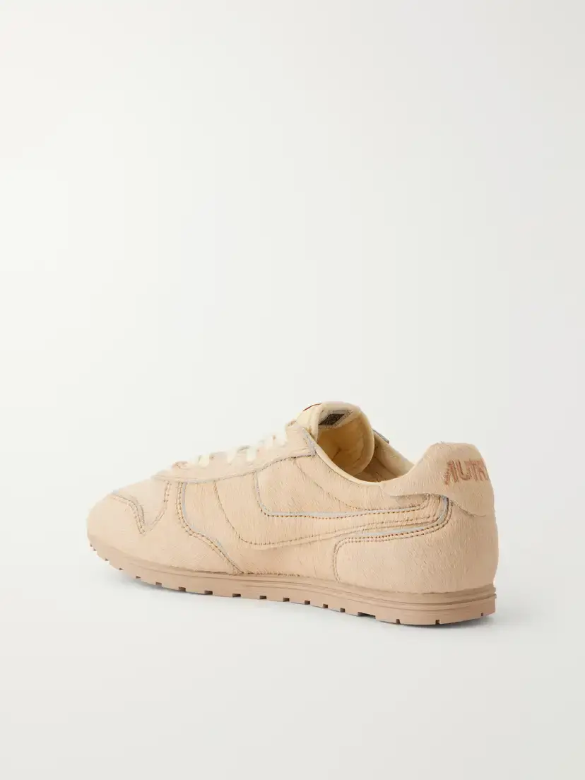 Autry Windspin Shell-trimmed Calf Hair Sneakers | Thumbnail 3