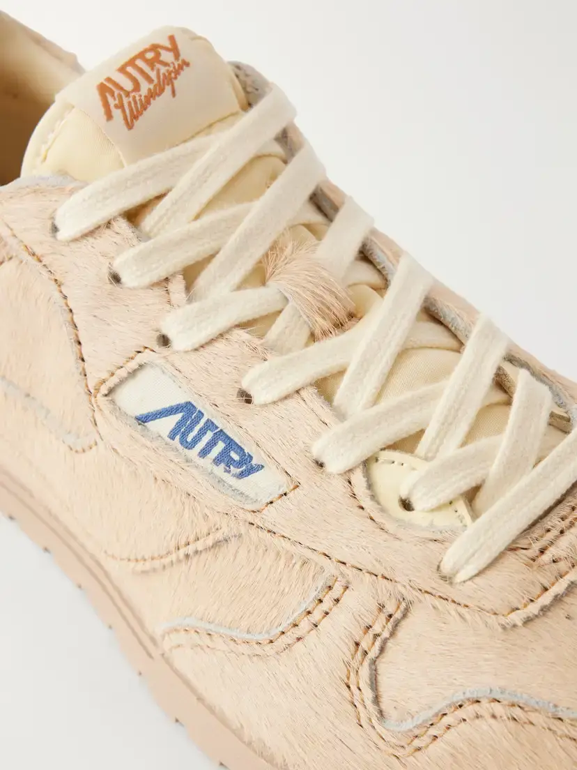 Autry Windspin Shell-trimmed Calf Hair Sneakers | Thumbnail 5