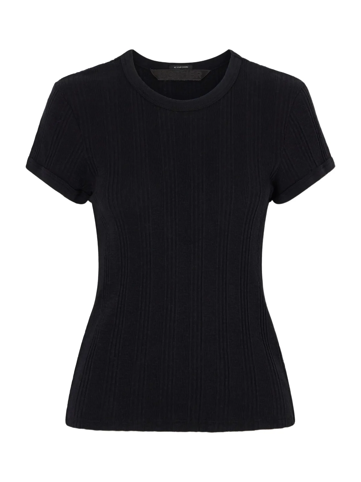 Mother The Itty Bitty Ringer Ribbed Cotton-jersey T-shirt