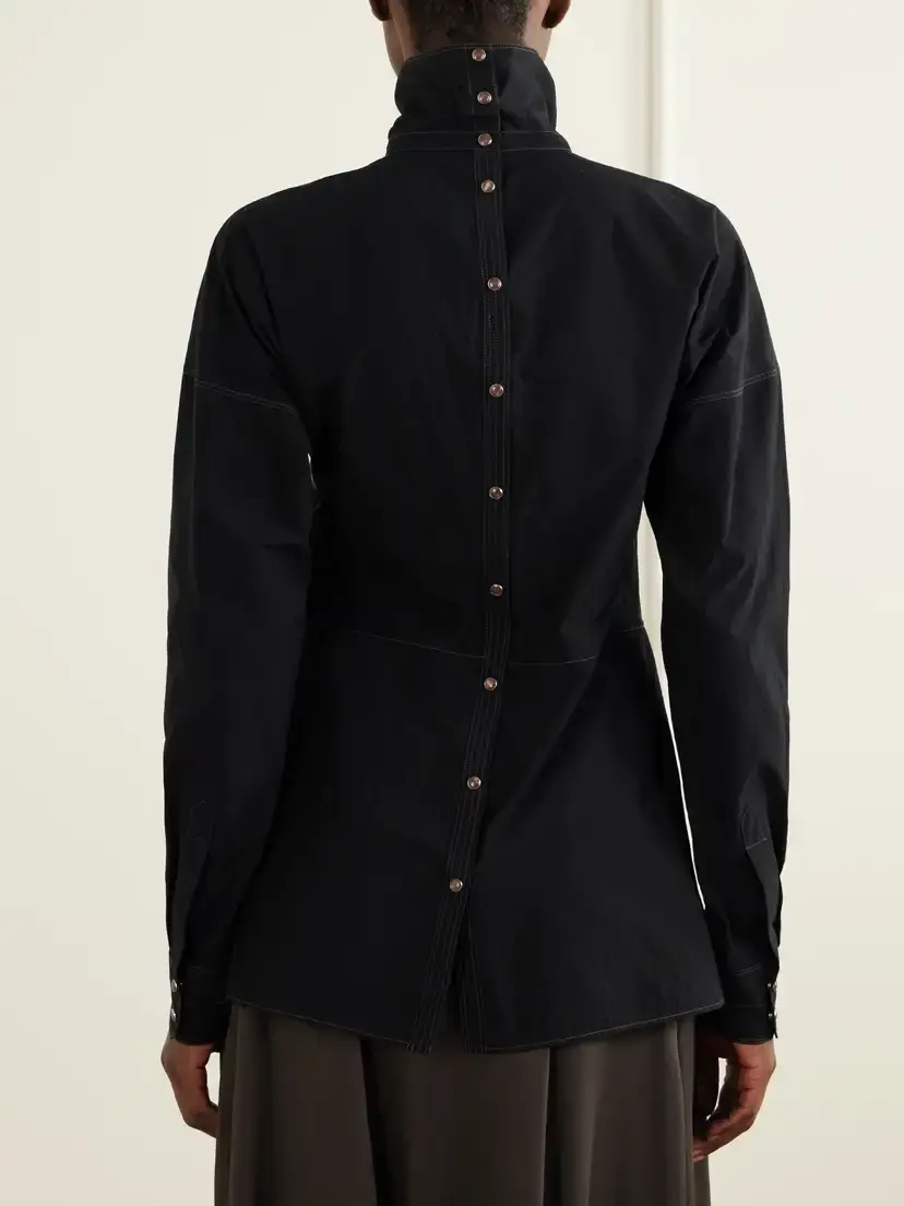 Lemaire Cotton-crepe Blouse | Thumbnail 3 Lemaire Cotton-crepe Blouse | Thumbnail 3
