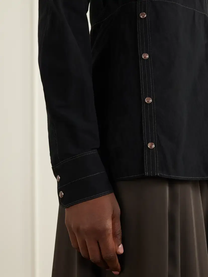 Lemaire Cotton-crepe Blouse | Thumbnail 4 Lemaire Cotton-crepe Blouse | Thumbnail 4