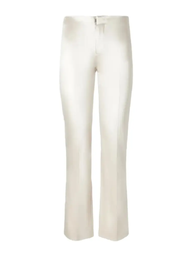 LIBEROWE Lilian Cropped Cotton-blend Satin-duchesse High-waist Straight-leg Pants | Image 1 LIBEROWE Lilian Cropped Cotton-blend Satin-duchesse High-waist Straight-leg Pants | Image 1