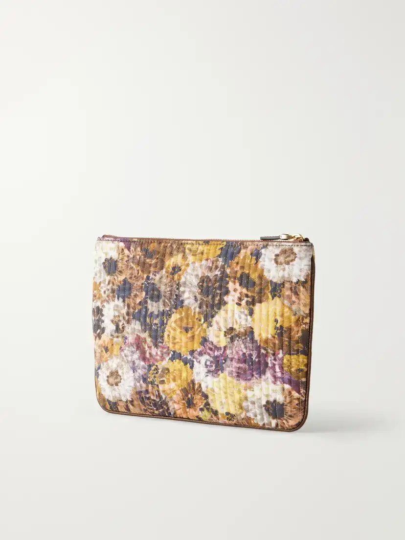 Valentino Garavani Vlogo Floral-print Moire Clutch | Thumbnail 4 Valentino Garavani Vlogo Floral-print Moire Clutch | Thumbnail 4