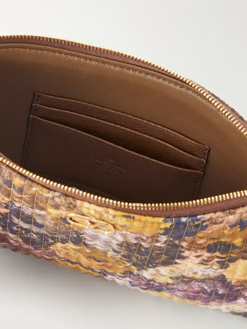 Valentino Garavani Vlogo Floral-print Moire Clutch | Thumbnail 6 Valentino Garavani Vlogo Floral-print Moire Clutch | Thumbnail 6