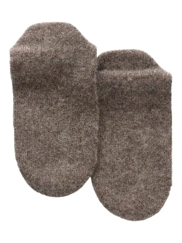Nour Hammour Cashmere And Wool-blend Tights - Brown