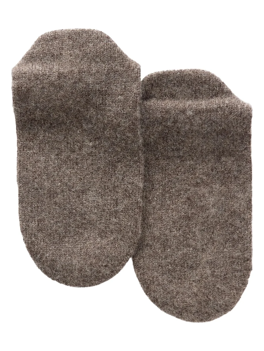 Cashmere And Wool-blend Tights - Brown