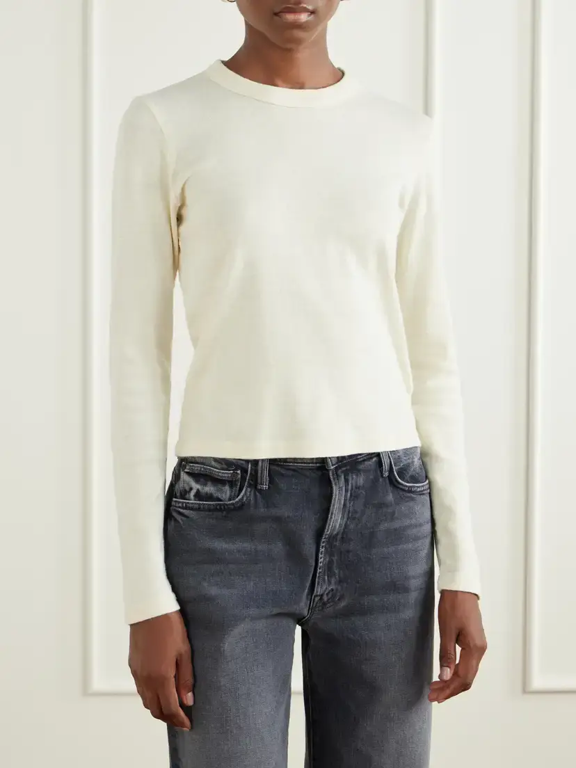 Mother The L/s Itty Bitty Recycled Cotton-jersey T-shirt | Thumbnail 3