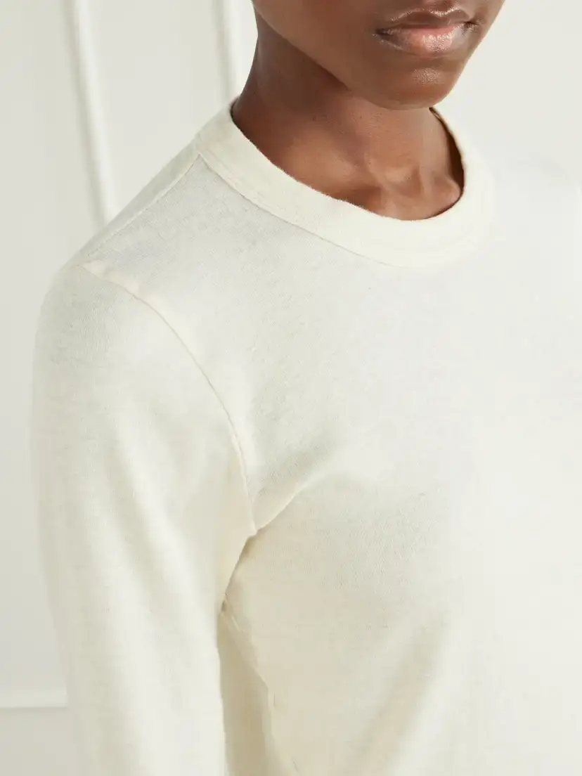 Mother The L/s Itty Bitty Recycled Cotton-jersey T-shirt | Thumbnail 4