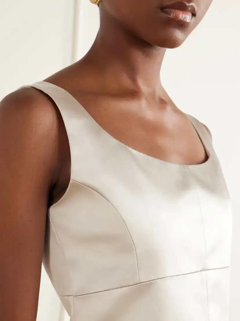 LIBEROWE Paneled Cotton-blend Duchess-satin Tank | Thumbnail 4 LIBEROWE Paneled Cotton-blend Duchess-satin Tank | Thumbnail 4