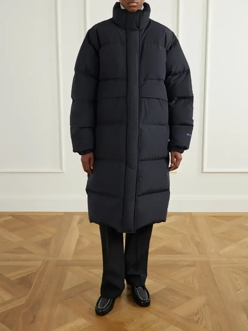 Jil Sander Logo-appliquéd Quilted Shell Down Coat | Thumbnail 3 Jil Sander Logo-appliquéd Quilted Shell Down Coat | Thumbnail 3