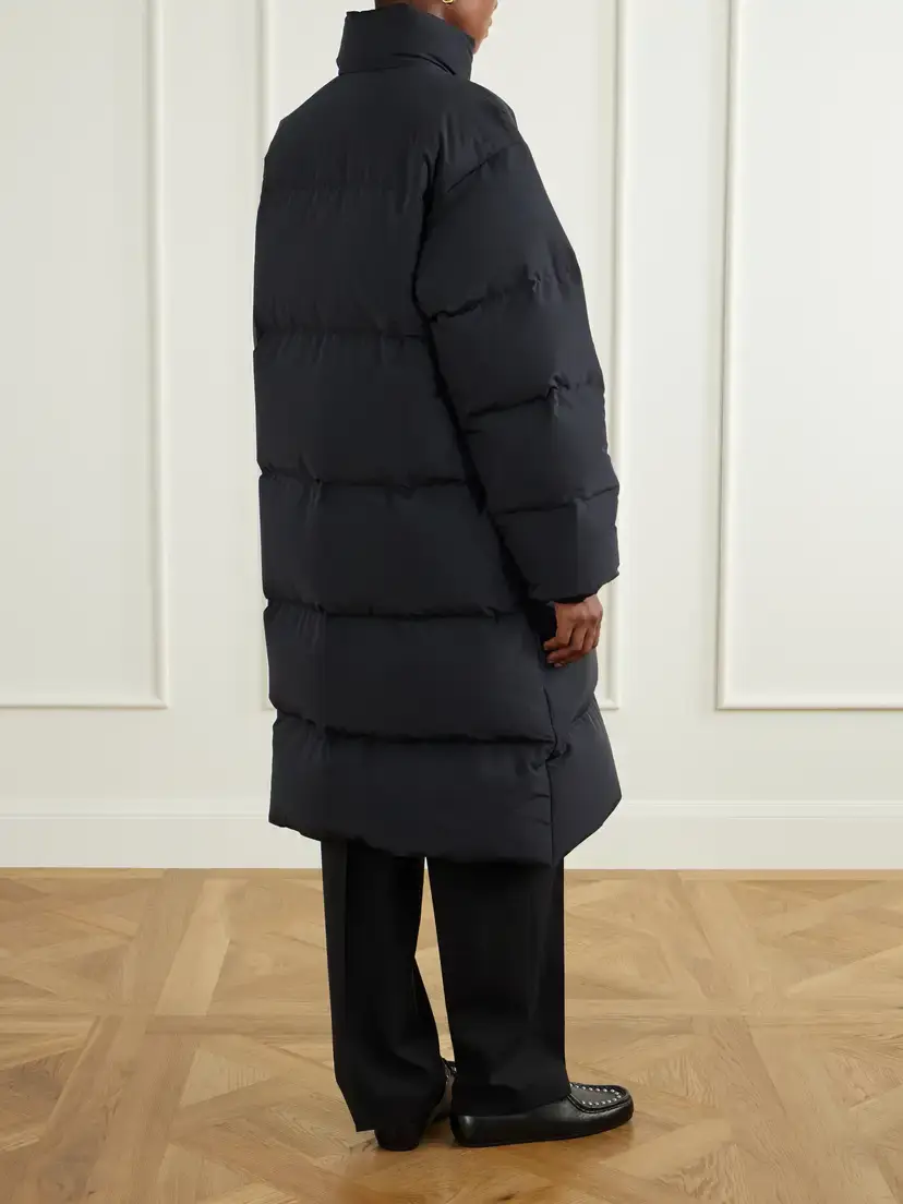 Jil Sander Logo-appliquéd Quilted Shell Down Coat | Thumbnail 4 Jil Sander Logo-appliquéd Quilted Shell Down Coat | Thumbnail 4