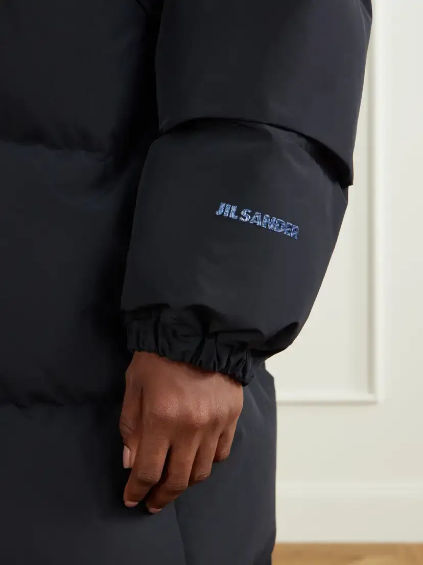 Jil Sander Logo-appliquéd Quilted Shell Down Coat | Thumbnail 5 Jil Sander Logo-appliquéd Quilted Shell Down Coat | Thumbnail 5