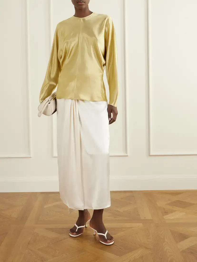 FFORME Sylvie Satin Blouse | Thumbnail 2