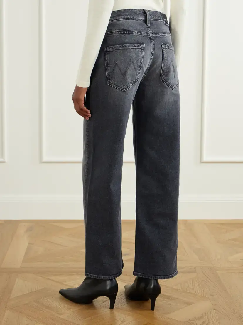 Mother The Dodger Flood Cropped Mid-rise Straight-leg Jeans | Thumbnail 4 Mother The Dodger Flood Cropped Mid-rise Straight-leg Jeans | Thumbnail 4