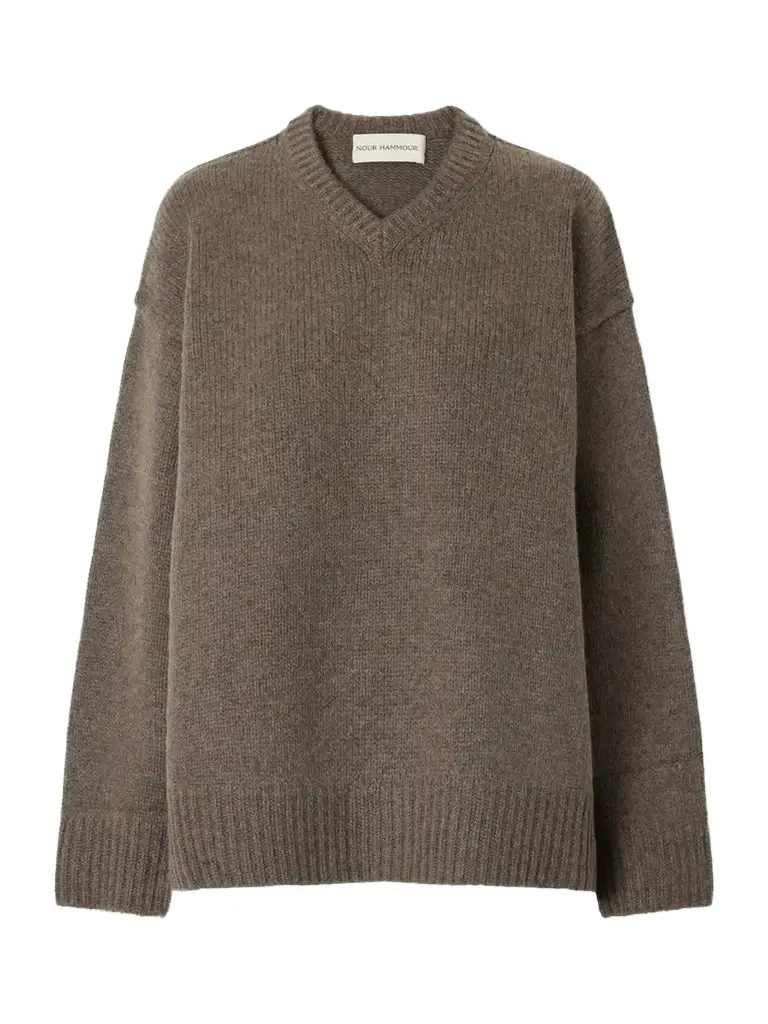 Nour Hammour Jude Oversized Cashmere And Wool-blend Sweater | Image 1 Nour Hammour Jude Oversized Cashmere And Wool-blend Sweater | Image 1