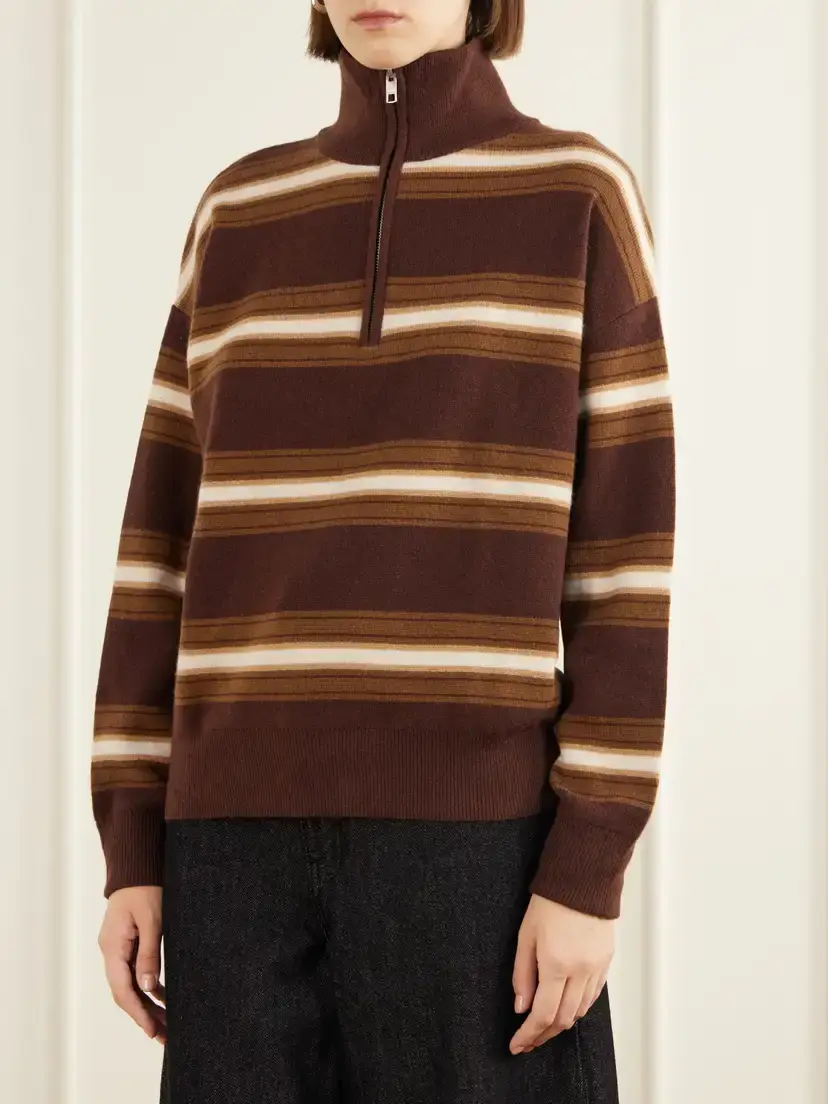 Staud Hudson Striped Cashmere Turtleneck Sweater | Thumbnail 3 Staud Hudson Striped Cashmere Turtleneck Sweater | Thumbnail 3
