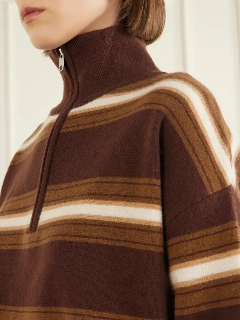 Staud Hudson Striped Cashmere Turtleneck Sweater | Thumbnail 5 Staud Hudson Striped Cashmere Turtleneck Sweater | Thumbnail 5