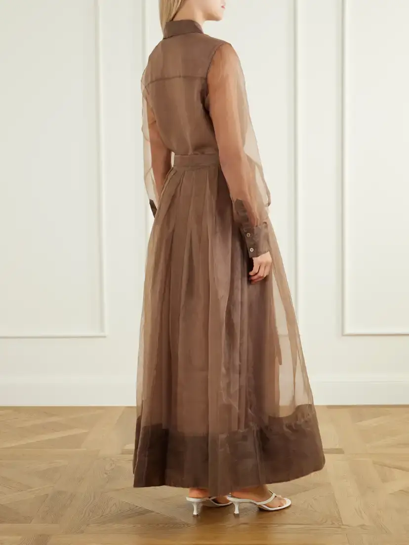Simkhai Montgomery Belted Organza Gown | Thumbnail 3 Simkhai Montgomery Belted Organza Gown | Thumbnail 3