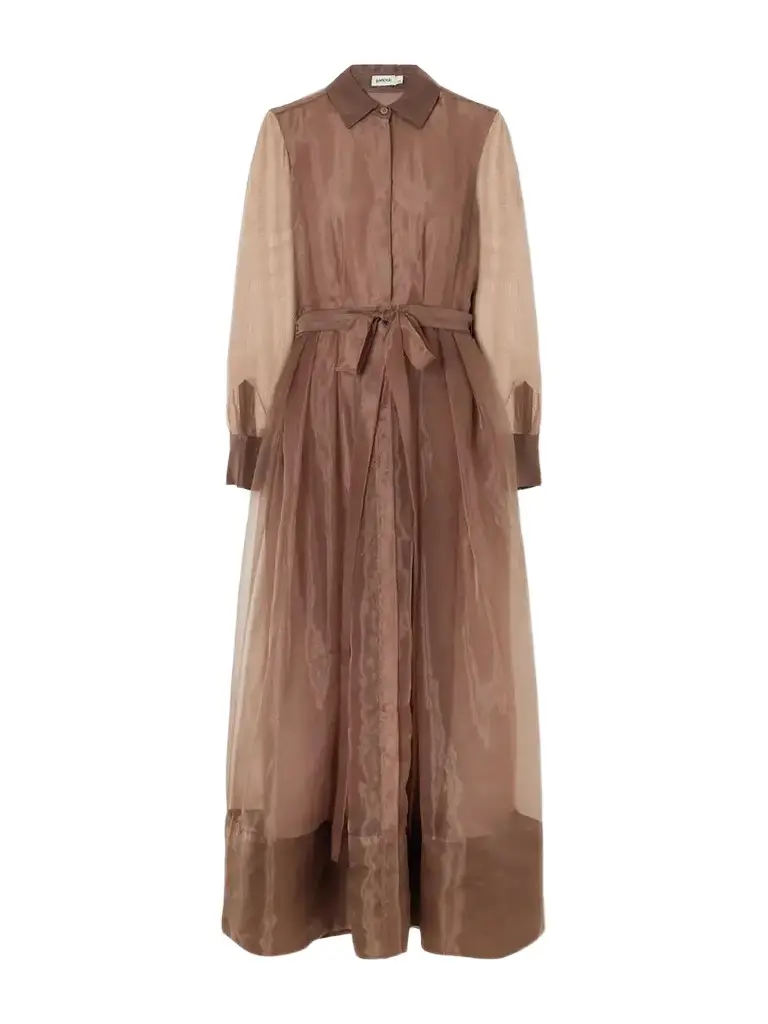 Simkhai Montgomery Belted Organza Gown