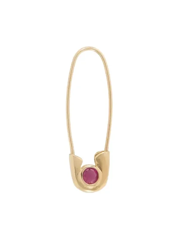 Loren Stewart Cirque Gold-tone Ruby Earring
