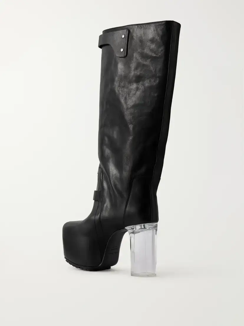 Rick Owens Naska Kiss 120 Leather Knee Boots | Thumbnail 3